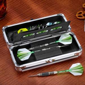 Estuche de Dardos de Aluminio Simple, Reutilizable <span class=keywords><strong>y</strong></span> a Prueba de Olores, con Capacidad para 3 Dardos de Acero/Punta Blanda, Bolsillos Integrados, Gran Capacidad <span class=keywords><strong>y</strong></span> Durabilidad - Product Image 1