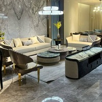 Canapé en cuir italien de luxe léger, meubles sur mesure haut de gamme pour villa, salon de luxe, grand appartement, armoire complète pour toute la maison