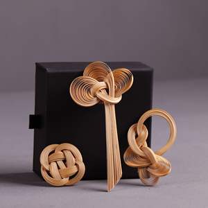 Artisanat en <span class=keywords><strong>bambou</strong></span> fait main non héritier, bijoux créatifs, nouveau cadeau national chinois, produits en <span class=keywords><strong>bambou</strong></span> avec corsage fait main - Product Image 2