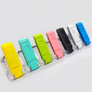 LED USB Rechargeable Book Light Ultralight 200mAh Built In Battery Silicone Adjustable Clip On Light Book Light