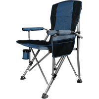 Grande chaise de directeur pliable d'extérieur avec cadre en acier inoxydable, siège portable pour la plage et le parc, idéale pour les événements, le camping, vente en gros