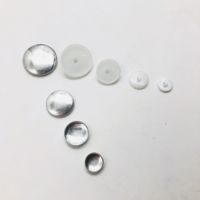 Nouvelle collection 2025 : Kit de boutons en aluminium écologiques de haute qualité avec base en tissu, taille personnalisable pour tissus épais