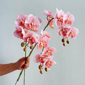 ดอกไม้ประดิษฐ์ขายส่ง 83 ซม. ทำด้วยมือจากยางลาเท็กซ์ กล้วยไม้ฟาแลนนอปซิส สำหรับตกแต่งบ้าน ปีใหม่ - Product Image 5