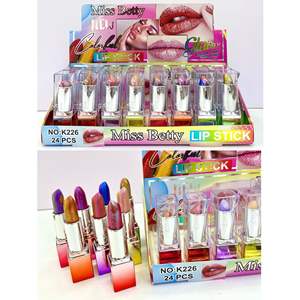 <span class=keywords><strong>MISS</strong></span> <span class=keywords><strong>BETTY</strong></span> Rouge à lèvres de maquillage à la mode, 8 couleurs, 24 pièces, perle caméléon, super brillant, longue durée, imperméable, léger parfum - Product Image 3