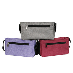 Bolsa de yoga de tela Oxford con cierre de cremallera, resistente al agua, bandolera para yoga, fitness, senderismo, morado, gris, rojo - Product Image 1