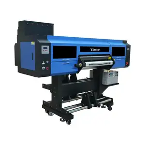 Popular 60cm speed 3 I3200 head dtf uv dtf film transfer printer with flexi and laminator for label impresoras dtf uv