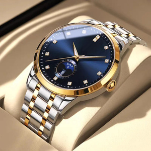 Montres mécaniques pour hommes en gros, charme d'affaires, luxe, acier inoxydable, automatiques, étanches en profondeur - Product Image 6
