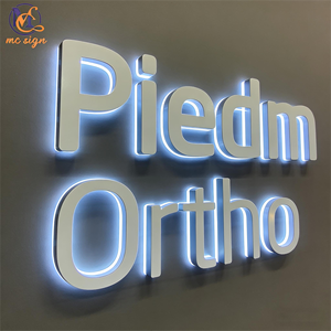 Enseigne lumineuse LED en métal 3D personnalisée pour les magasins de détail, les cafés, les boutiques de desserts, les salons de coiffure, les façades, les halls d'entrée - Product Image 5