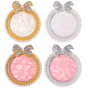 Wholesale Nail Art Painting Ring Palette Makeup Plate Nail Polish Color Mixing Palette Resin Tools Box Made Crystal Acrylic - Product Image 1