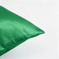 Taie d'oreiller en satin personnalisée, design enveloppe, 100% polyester, housse de coussin douce pour linge de lit d'hôtel, vente en gros, couleur et taille personnalisées