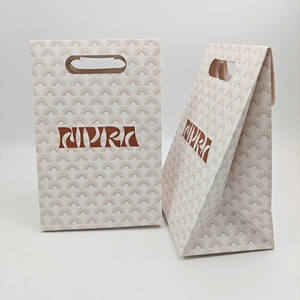 Sacs en papier épais de qualité supérieure pour la vente au détail, sacs de shopping de luxe avec poignée, logo personnalisé pour les emballages cadeaux - Product Image 1