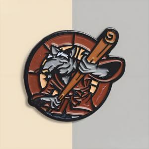 หมุดโลหะเคลือบสีทองอ่อนทำจากโลหะผสมสังกะสีดีไซน์แบบกำหนดเองได้ - Product Image 2