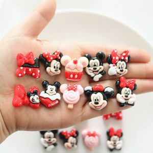 Accesorios de Resina de Dibujos Animados Rojos y Negros, Lazo para Manualidades, Joyería Pequeña al por Mayor, Pasador para el Cabello para Niños, Decoración para Fundas de Teléfono Móvil - Product Image 4
