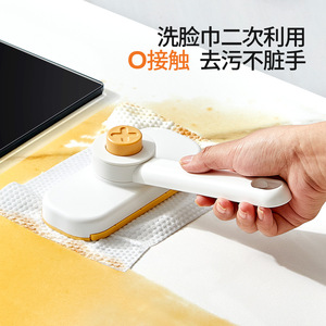 2026 Wholesale Mini Mop For Disposable Facial Towels Hand Free Squeeze Small Cleaning Mop Portable Desktop Bathroom Window Floor - Product Image 2