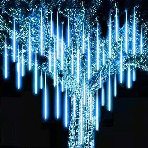 Guirlandes lumineuses solaires LED pour arbres, imperméables IP65, pour extérieur, décoration <span class=keywords><strong>de</strong></span> vacances, éclairage décoratif pour centres commerciaux, jardins, lumières <span class=keywords><strong>de</strong></span> météores - Product Image 3