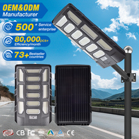 Éclairage de cour, éclairage extérieur étanche IP66, lampadaire de route 600W, ABS intégré, tout-en-un, lampadaire solaire LED