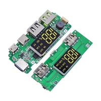 Module de charge pour batterie lithium 18650 avec double port USB 5V 2.4A Micro/Type-C et LED, pour batterie externe