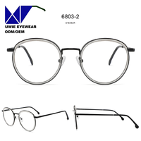 Monture optique complète en métal et acétate, taille 68-22-138, personnalisable OEM, anti-lumière bleue, pour adultes unisexes, fabricant professionnel