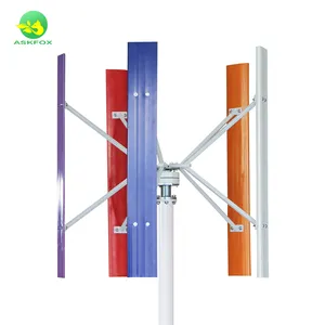 Nouveau Produit Usine Fournisseur Vent Turbine Éolienne à axe Vertical 5pcs Lames Éolienne à axe Vertical