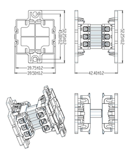 Disyuntor para exteriores, Conector de enchufe de cable de empuje, interruptor de cuchillo con apagado y protección contra cortocircuitos para iluminación de paisaje - Product Image 6