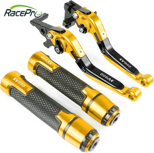 Juego de palancas de motocicleta RACEPRO, palancas de embrague de freno plegables ajustables para motocicleta, empuñaduras de manillar para <span class=keywords><strong>Yamaha</strong></span> <span class=keywords><strong>XV</strong></span> <span class=keywords><strong>950</strong></span> XV950 Racer - Product Image 4