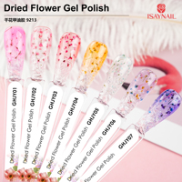 Série Printemps-Été ISAY BEAUTY Designer DIY Gel à ongles longue durée 15ml UV LED avec fleurs séchées