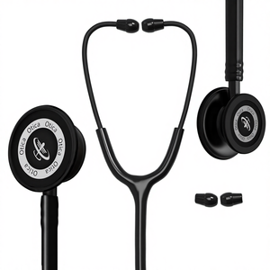Estetoscopio Manual de Doble Cabeza OTICA Totalmente Negro, Clase II, para Médicos y Estudiantes de Medicina |   Pieza de Pecho de Aluminio con Sonido Nítido, 1 Año de Garantía - Product Image 1
