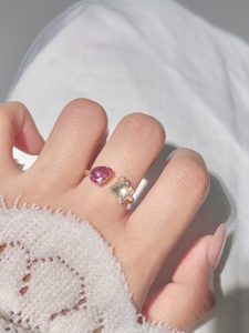 UM Jewelry <b>925</b> <b>Silver</b> 18K Gold Plated Pear Cut Lab Gem <b>Ring</b> Wholesale Fashionable Versatile Unisex Wedding Party Daily Gift - Product Image 4