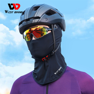 WEST bike Full Face copri <span class=keywords><strong>occhiali</strong></span> <span class=keywords><strong>da</strong></span> <span class=keywords><strong>sole</strong></span> in seta di ghiaccio maschera protezione solare anti-uv per il ciclismo estivo sport di pesca con fori - Product Image 6