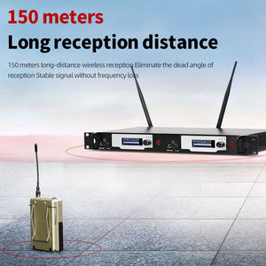 Système de monitoring intra-auriculaire sans fil UHF professionnel J2 de haute qualité à 2 canaux pour la scène, le studio d'enregistrement, les musiciens - Product Image 5