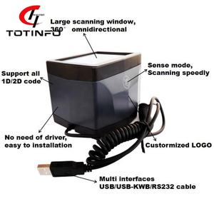 TOTINFO Escáner de Código de Barras de Escritorio 1D 2D, Interfaz USB/COM, Lector de Código de Barras Manos Libres, Garantía de 2 Años, en Stock - Product Image 5