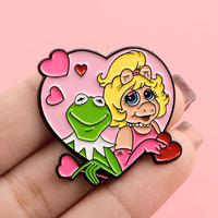 Broches en émail mignonnes de fille cochon de dessin animé, épingles de revers pour femmes et hommes, badges pour sac à dos, accessoires de costume, bijoux animaux, cadeaux