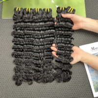 Paquetes de Cabello Humano Virgen sin Procesar de Grado 12A, Ondulado Profundo, de 10-30 Pulgadas, Doble Trama, Envío Rápido, Proveedor