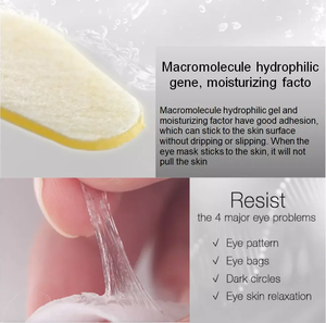 Floral Pattern Gel Sheet <b>Eye</b> <b>Mask</b> Patch with Hyaluronic Acid & Aloe Vera Moisturizer for All Skin Types Nourishing & Whitening - Product Image 3