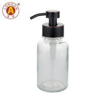 Bouteilles en verre de 400 ml en gros pour distributeur de shampoing et de savon liquide avec pompe à lotion pour hôtels, cuisines et salles de bain