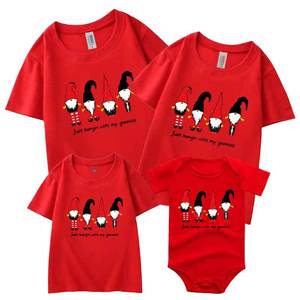 Vêtements Nouvel An Père Mère Fils Fille Filles Garçons Maman Papa T-shirt Femme <span class=keywords><strong>Homme</strong></span> Enfants T-shirt Bébé Barboteuse Costume de Noël - Product Image 5