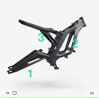 Support de fixation de selle en alliage d'aluminium pour cadre principal, bras oscillant et sous-châssis de moto électrique tout-terrain, pièces de remplacement et de modification pour modèle Lbx