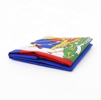 Drapeaux nationaux d'Haïti à bas prix, 75d Polyester 90X150cm 3X5FT Drapeaux haïtiens de pays personnalisés
