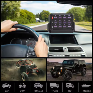 12-Gang điều khiển trung tâm chuyển đổi bảng điều khiển RGB đèn nền Bluetooth ứng dụng điều khiển cho xe tải xe UTV - Product Image 6