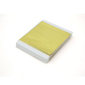 Alta calidad 14*14cm imitación Taiwán K espesar hojas de lámina de oro decoración de techo muebles para el hogar artesanías pared dorada - Product Image 1