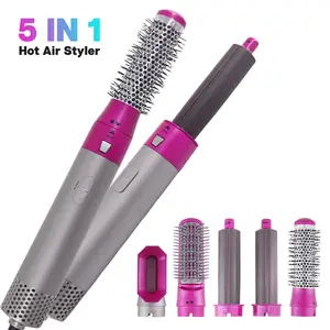 2023 Nova Tendência 5 Em 1 Hair Styler Escova Secador de Cabelo Elétrico Profissional Styler Completo 5 Em 1 Hot Air Brush Wrap Styler