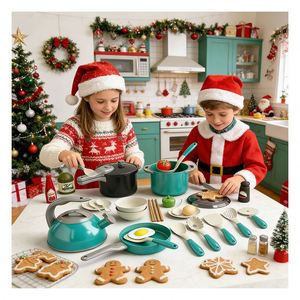 Kids Kitchen Toy Set Chef <b>Bench</b> Oven Sink Cupboard Story Creation Educational Growth Family Connection Learning - Product Image 4