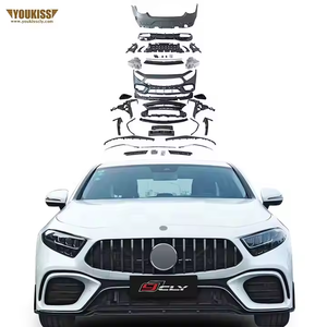 Kits de carrosserie d'origine pour Benz 19-21 <span class=keywords><strong>CLS</strong></span> W257 C257 A-<span class=keywords><strong>MG</strong></span> modifiée GT63S Pare-chocs de voiture avec grille arrière Diffuseur avec tuyau d'échappement - Product Image 1