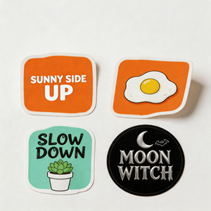 สติกเกอร์โฮโลแกรมกันน้ำ UV แบบติดเอง ลายอนิเมะ Vsco ฉลาก PVC ใส พิมพ์โลโก้ตามสั่ง สติกเกอร์ไวนิลไดคัท - Product Image 1