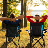 Chaise de dossier Portable Camping de loisirs avec accoudoir chaise de plage Camping chaise pliante extérieure