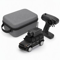 Voiture RC FPV 1:64 avec caméra 2.4G WiFi 720P HD, contrôle par application, mode VR, stabilisateur gyroscopique 3 vitesses, télécommande, intérieur-extérieur