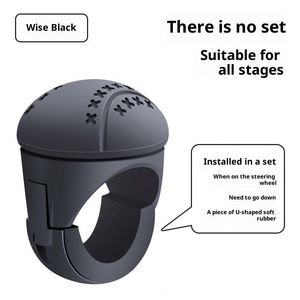 Volante auxiliar portátil de silicona ABS con rotación 360° para coche y camión, para giro con una sola mano - Product Image 1