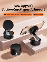 Support magnétique double face pour téléphone portable Support mural flexible mains libres double face pour ventouse de voiture