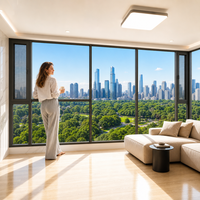 Ventana de Aluminio con Doble Vidrio Aislante Templado Estándar Australiano |   Aislamiento Térmico Low-E de Bajo Consumo |   Insonorizado |   Diseño Moderno