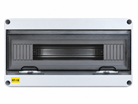 Boîte de distribution en plastique étanche IP65 HT-18 à 18 voies, coffret électrique pour disjoncteur sur rail DIN